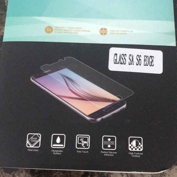 1–PREMIUM TEMPERED GLASS SCREEN PROTECTOR FILM GLASS SA S6 EDGE / GLASS 0.33 2D - Picture 3 of 7